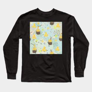 Honey Pattern Long Sleeve T-Shirt